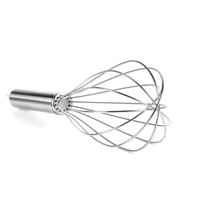 Batedor manual de aço inox tipo fouet. Foto 4 do produto.
