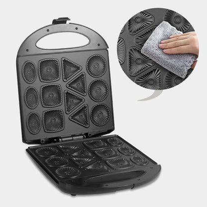Máquina elétrica para biscoitos e waffles 110 V. Foto 2 do produto.
