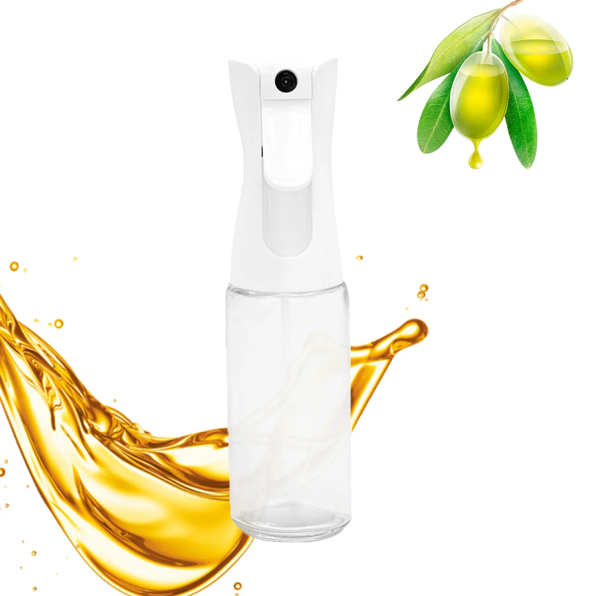 Pulverizador de óleo e temperos 200 ml, branco. Foto 1 do produto.