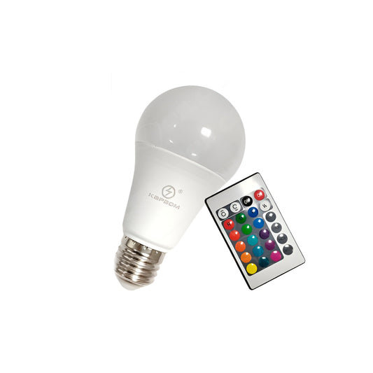 Lâmpada LED RGB com 16 cores, colorido. Foto 2 do produto.