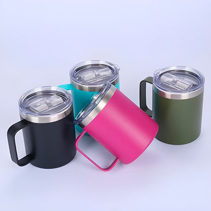 Caneca térmica de aço inox 360 ml, vermelho. Foto 5 do produto.