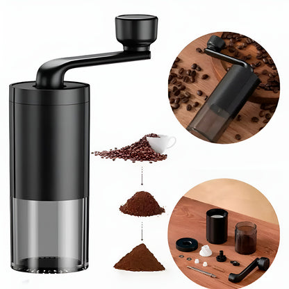 Moedor manual de café com manivela e ajuste de moagem. Foto 5 do produto.