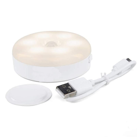 Luminária LED recarregável USB com sensor de presença. Foto 1 do produto.