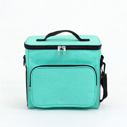 Bolsa térmica média portátil, Cor: Verde. Foto 2 do produto.