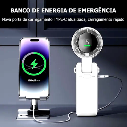 Mini ventilador portátil Turbo. Foto 4 do produto.
