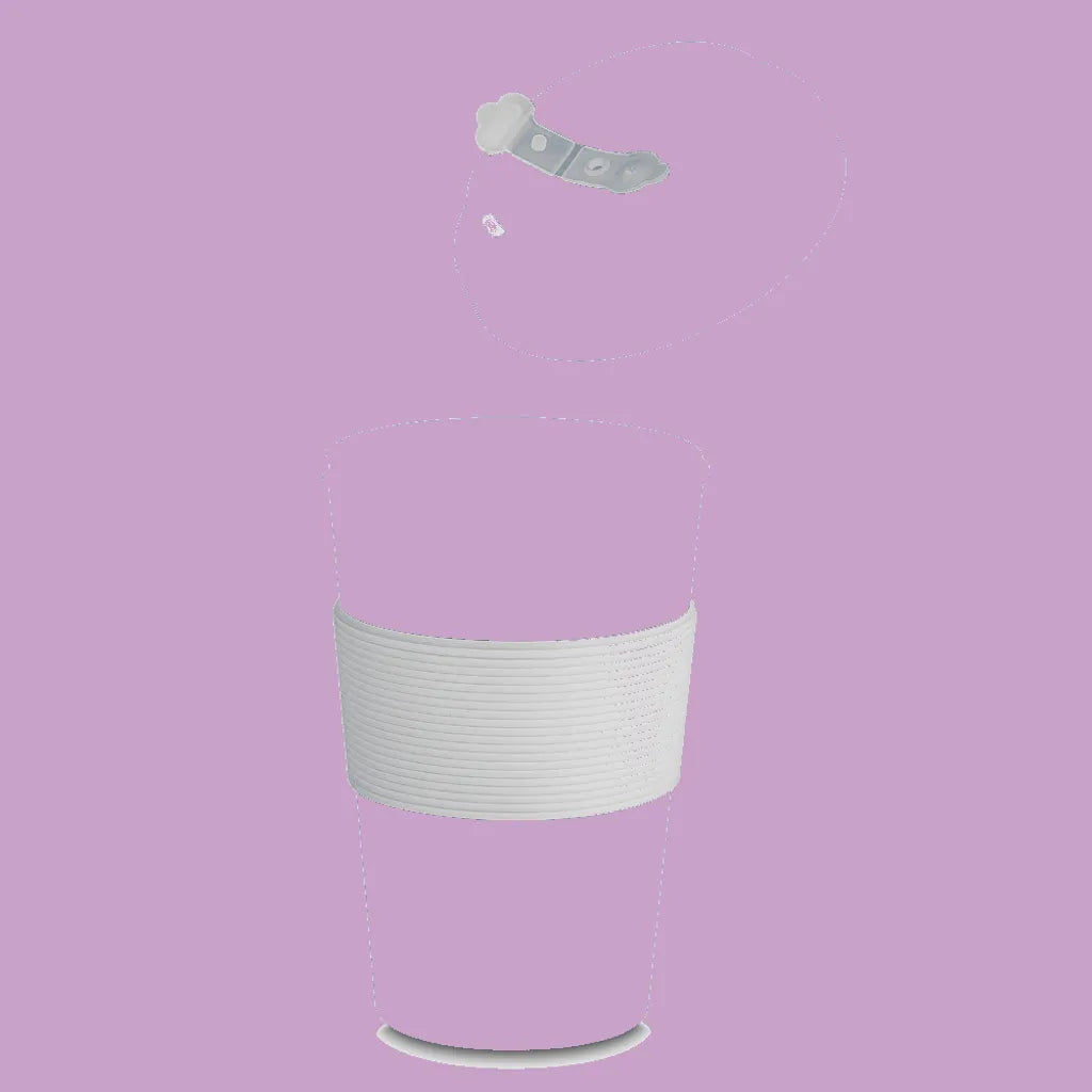 Copo de RPET 400 ml, Cor: Lilás. Foto 3 do produto.