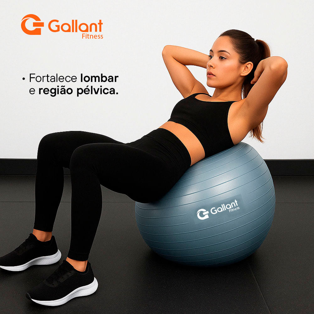 Bola de Pilates Gallant azul de 55 cm