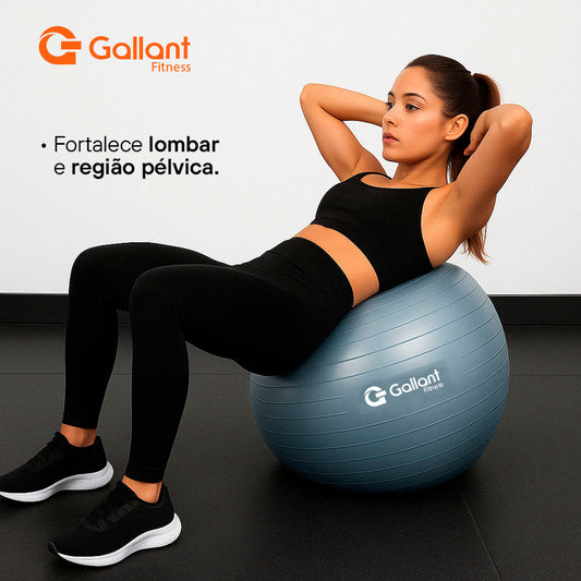 Bola de Pilates Gallant azul de 55 cm